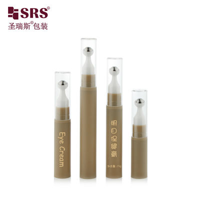 A0031-10ML Vacuum Airless Plastic Roll On Bottle Empty Coating For Eye Serum