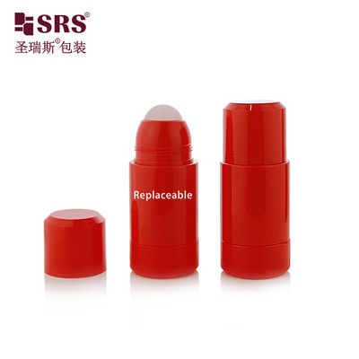 RPPE(P)-75ML Red Colored Deodorant Container With Replacement Inner Bottle With Soothing Gel Pain Relief