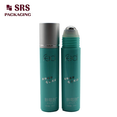 SRS high quality cosmetic empty 35ml plastic deodorant roller ball bottle