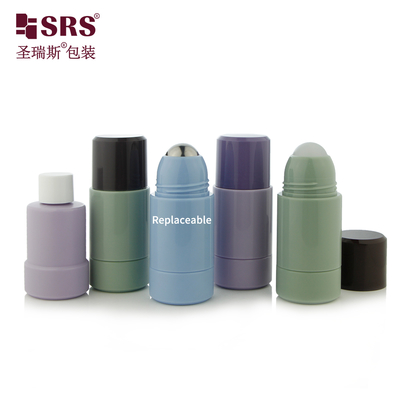 Refillable PP Roll On Bottle 50ml 75ml for Deodorant and Skin Care