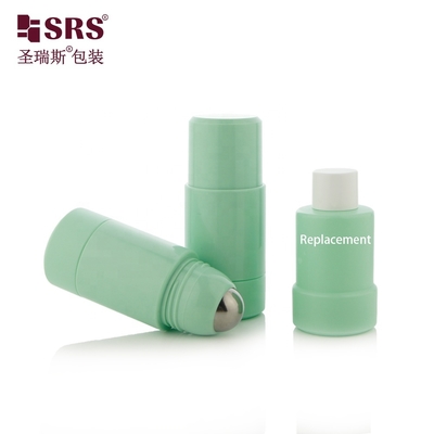 Refillable PP PCR Roll On Bottle 50ml 75ml for Cosmetic Deodorant
