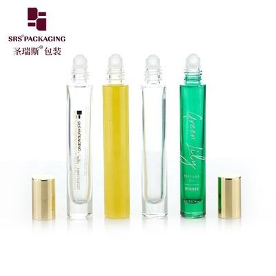 10ML Roll On Glass Bottle with Customized Color No Leakage and Screen Printing for Cosmetic Packaging