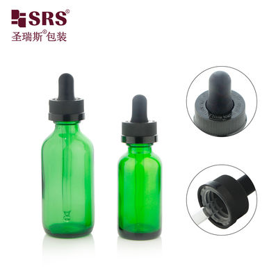 30ml 60ml Hot Selling Glass Dropper Bottle with Child Resistant Cap for Skincare Serum Oil
