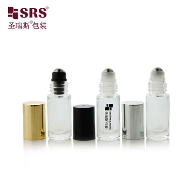 SRS Packaging 5ml Customized Molded Glass Roll on Bottle for Perfume Essential Oil