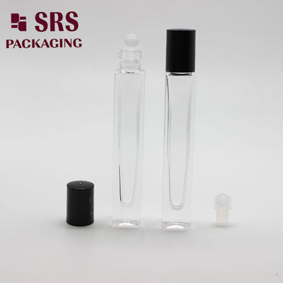 SRS cosmetic square shape thick wall 10ml glass essential oil bottle