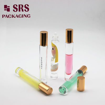 SRS Thick Wall Empty Glass Roller Ball Bottle Round Shaped 10ml
