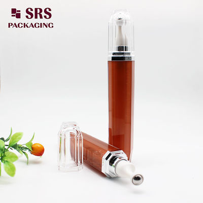 SRS Empty Cosmetic Eye Cream Acrylic Roll On Bottle Round Shape 15ml