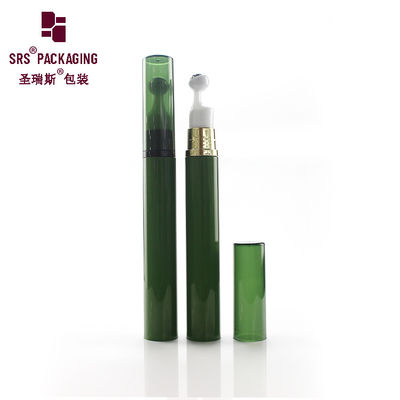 New products plastic empty green color cosmetic 15ml roll on bottle