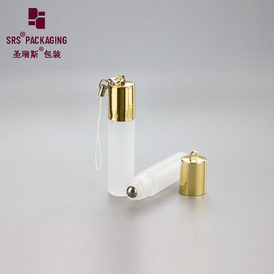 Free sample mini cosmetic empty plastic white perfume roll bottle 5ml