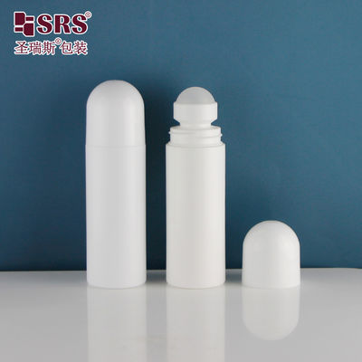 RPPD White Mosquito Repellent Plastic Roller Ball Bottle 90ML 3oz With Dome Cap