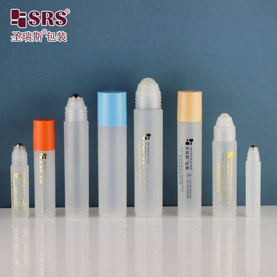 Smooth White Plastic Roll On Bottle RPP Series 2ml-35ml Capacity for Essential Oil Logo Printing Available