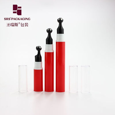 5ml 10ml 12ml 15ml Hot Red Roll On with Roller Ball Metal Massage Roller Bottle Container for Eye Cream Eye care Packagi