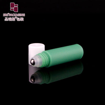 Eco Friendly PP Roll On Bottle White Screw Cap Stainless Steel Roll On Container Customization Available For
